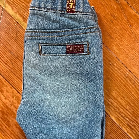 7 for all Mankind Baby Sz 3/6 months Denim Jogger - Picture 6 of 10